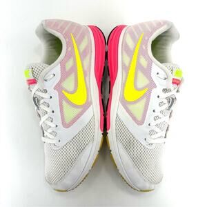 Nike Zoom Fly Dynamic Support Women Running Sneakers Size 10 White Pink Yellow